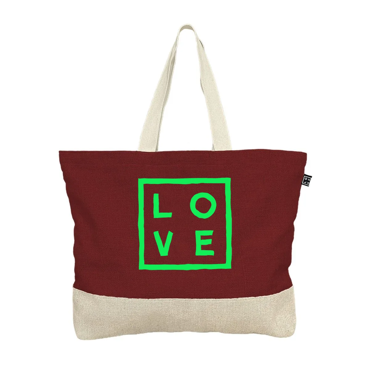 2 Tones – Beach bag – Cherry red Fluo Flex