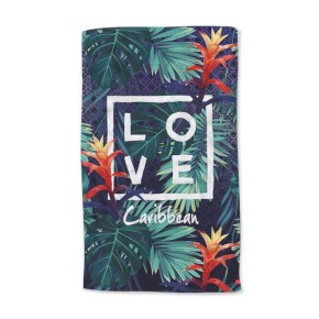 Beach towel – Jungle – Blue - Microfibers L 90cm x H 150cm